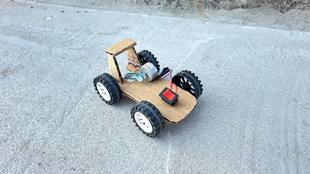 How to Make cardboard Rc car || Remote Control Car Kaise Banaye Motor se.