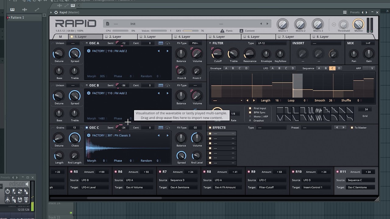 Creating Modular Sounding Sequences With Parawave Rapid Synthesizer // Professional Sounddesign
