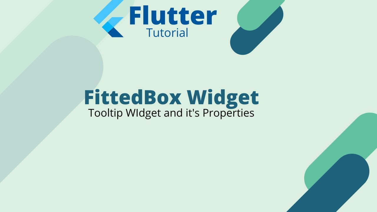 Flutter Tutorial - FittedBox