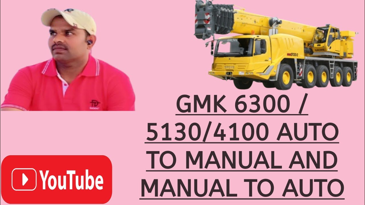 Grove GMK 100 ton up to 400ton  Auto to menual & menual to auto learn