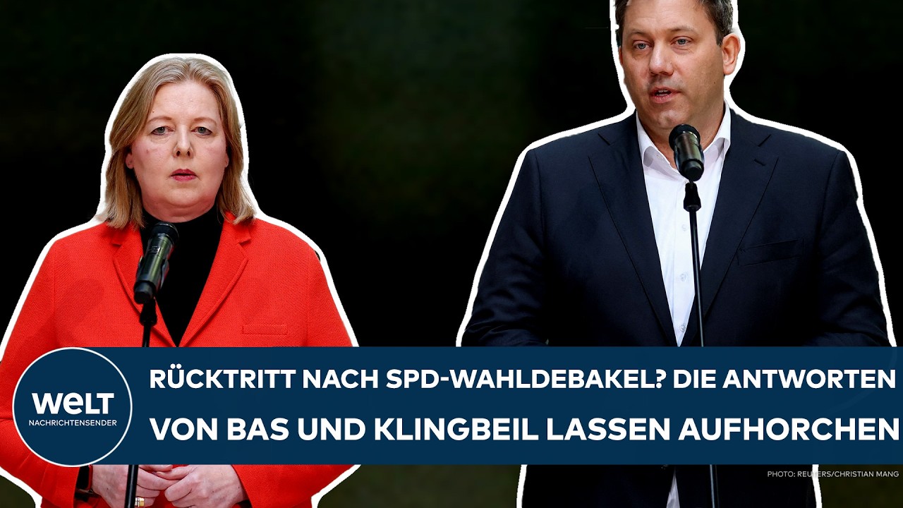 SPD: R&uuml;cktritt nach Wahldebakel? Die Antworten von B&auml;rbel Bas und Lars Klingbeil lassen aufhorchen!