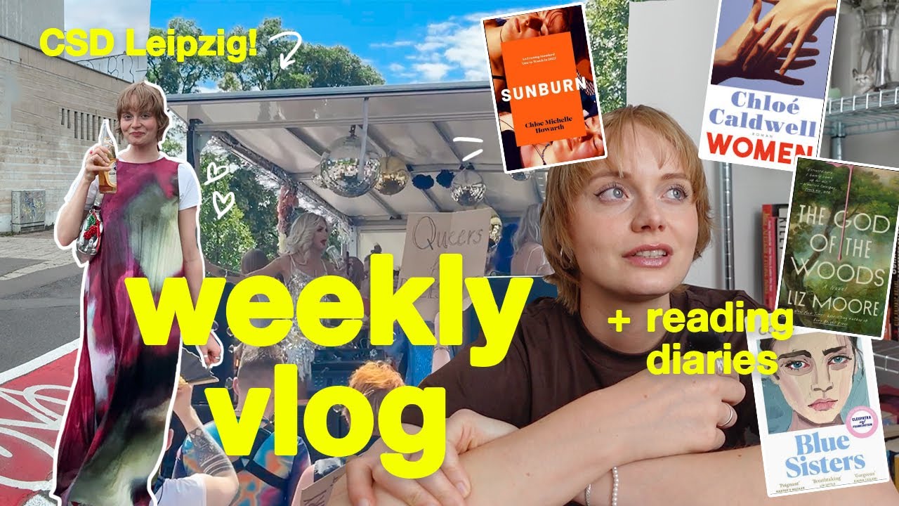 weekly vlog + reading update! 🍋 csd leipzig, gelesene bücher & sommer-buchempfehlungen 📖🌞