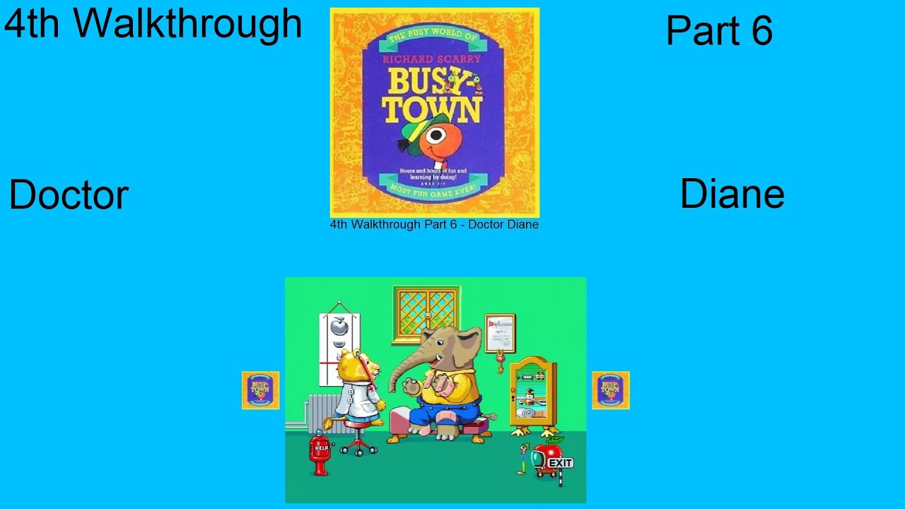 Richard Scarry's Busytown 4th Walkthrough Part 6 - Doctor Diane