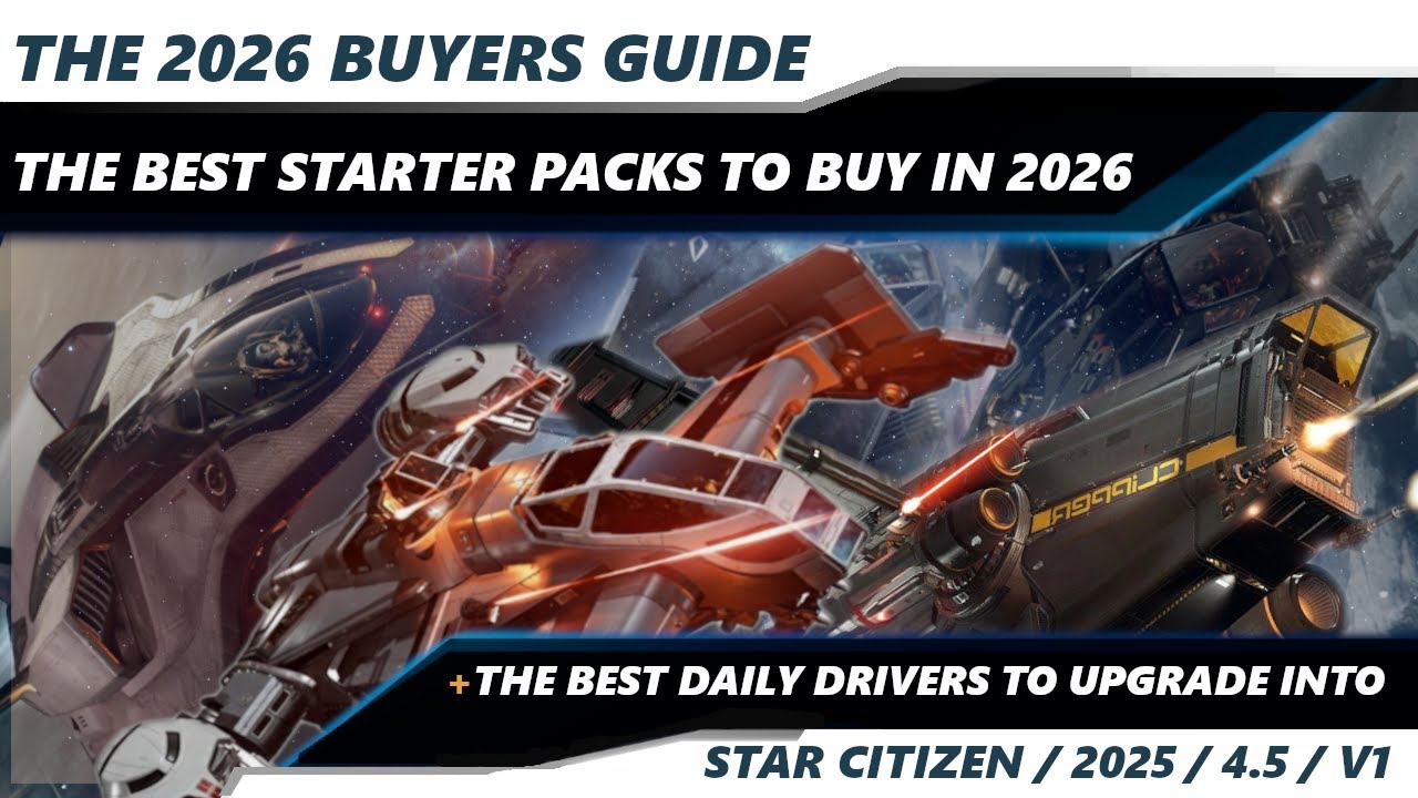 Star Citizen | ТОП-7 стартовых пакетов и кораблей для повседневной игры | Лучшие корабли для новы...