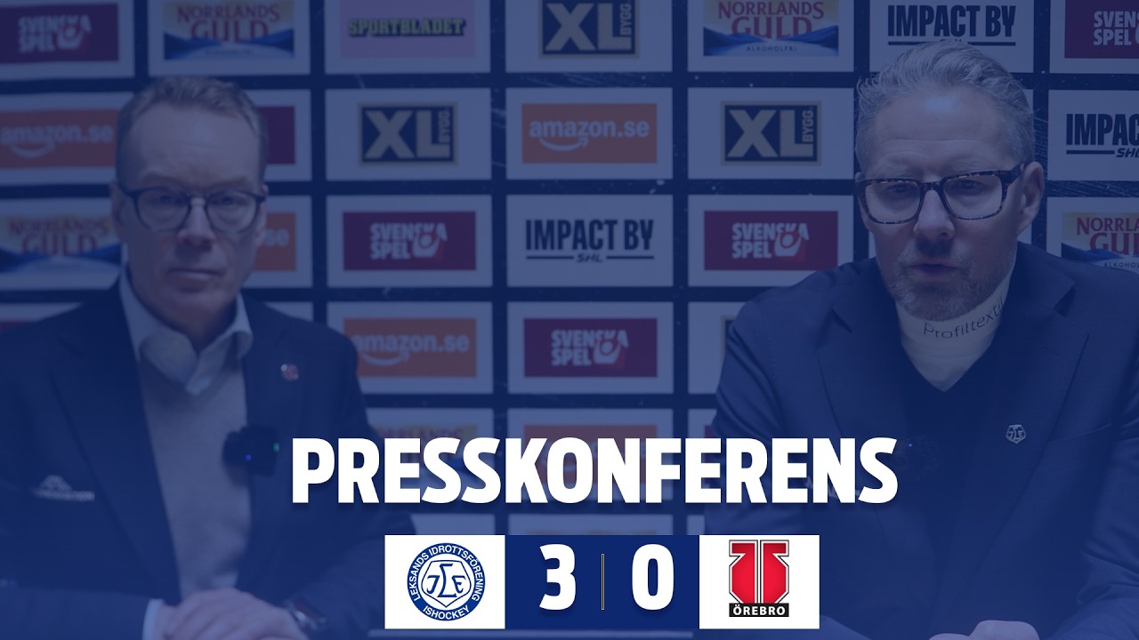 Presskonferensen efter Leksands IF - Örebro