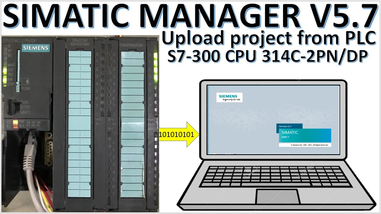 SIMATIC Manager V5.7 upload project from PLC S7-300