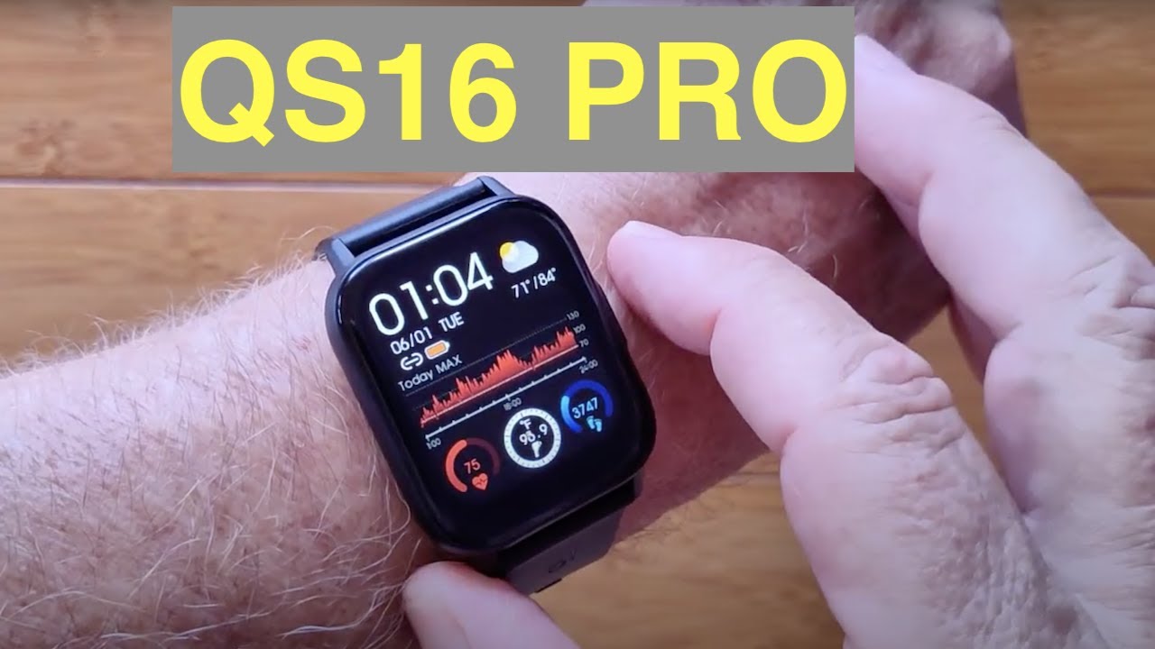 Смарт-часы Bakeey QS16 PRO с постоянным измерением температуры, пульса и SpO2 (IP67) с водонепрон...