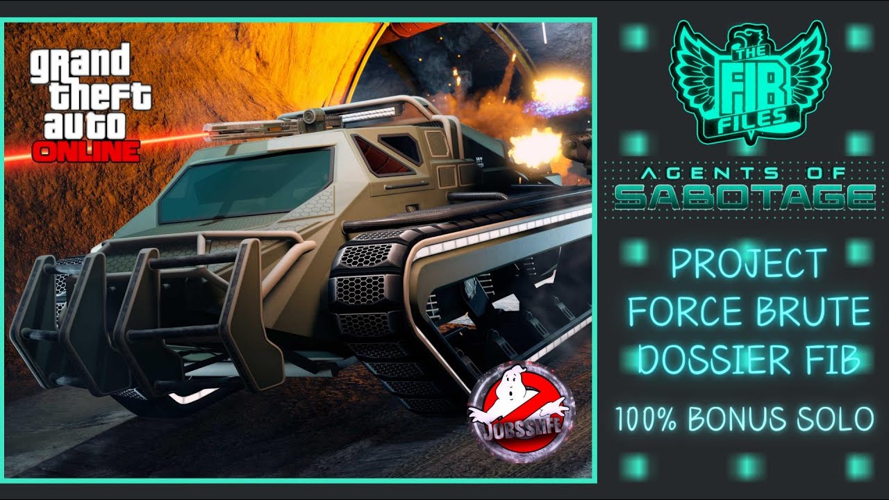 FORCE BRUTE DOSSIER FIB TOUS LES DÉFIS BONUS 100% SOLO SUR GTA ONLINE