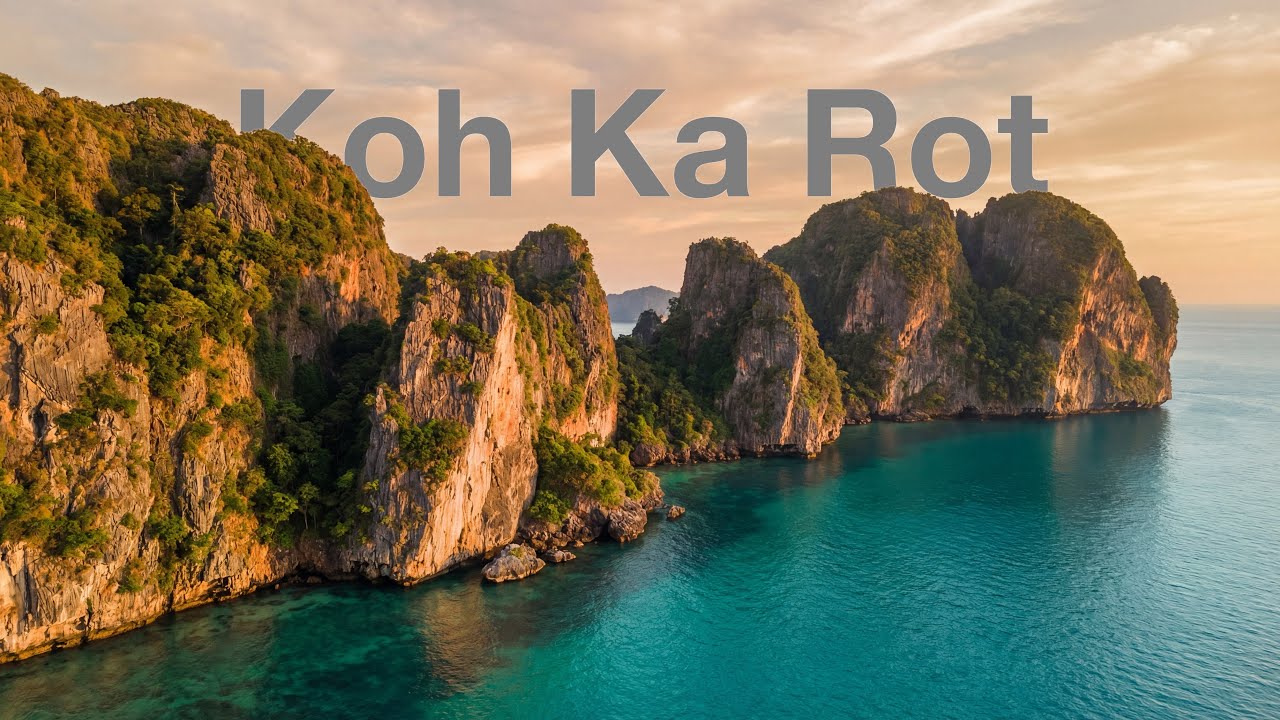 Quiet FPV Flight Over Koh Ka Rot | Turquoise Cliffs of Thailand