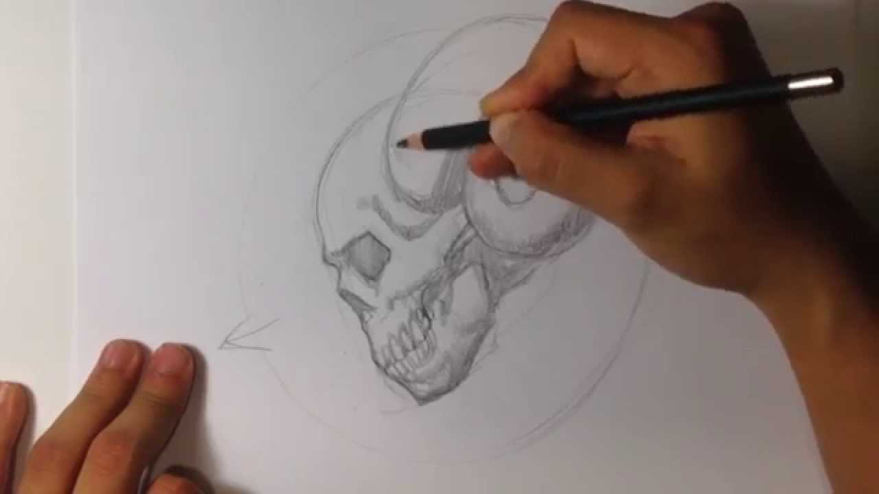 How to Draw a Skull with Horns Tattoo - Skull Drawings