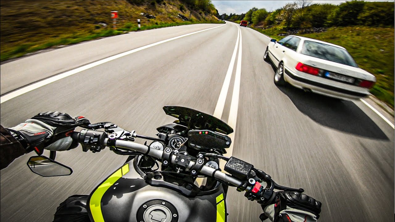 Speed ride / Yamaha MT09 / Shark DSX / Quickshifter / Wheelies / season 3 episode 2