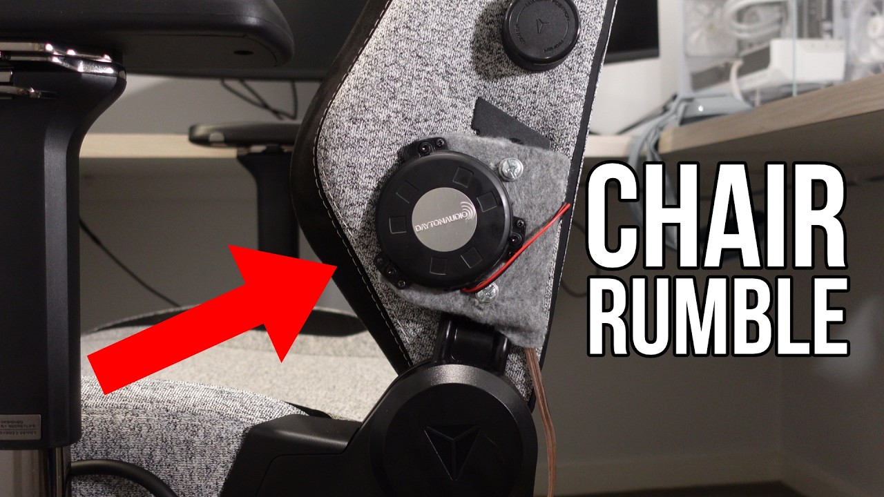 Bolting Bass Shakers to Gaming Chair for Rumble Packs.
