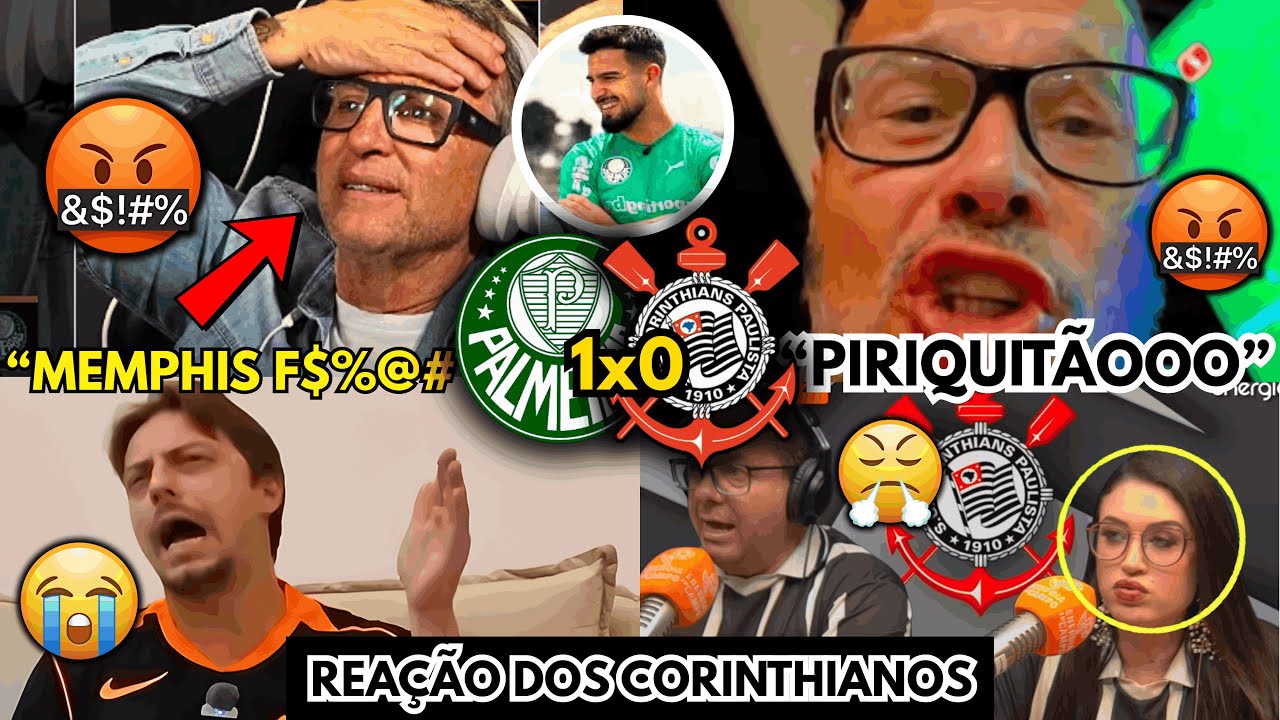 ARENA EM CHOQUE! 😱 REAÇÕES INSANAS DA DERROTA DO CORINTHIANS PRO PALMEIRAS! REAÇÃO DE TORCEDORES