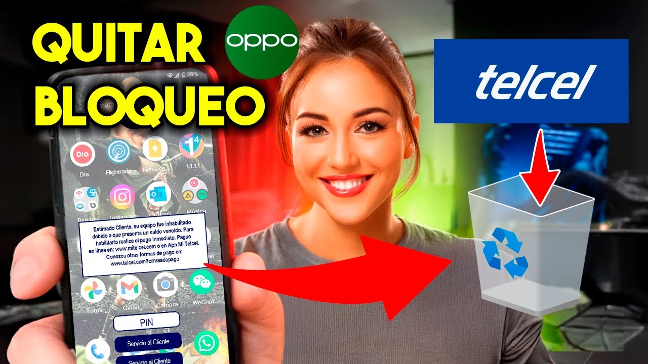Eliminar BLOQUEO TELCEL en Cualquier OPPO Método Fácil 2025