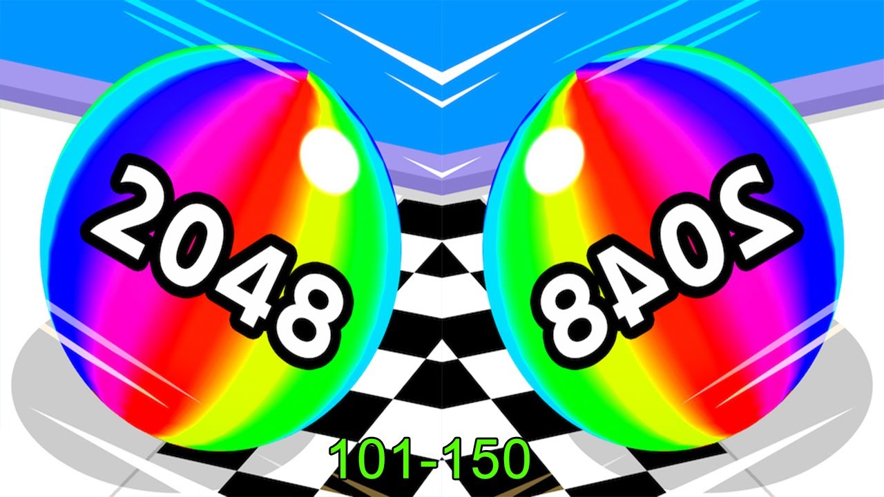 Ball Run 2048 Android iOS Gameplay (Level 101-150)