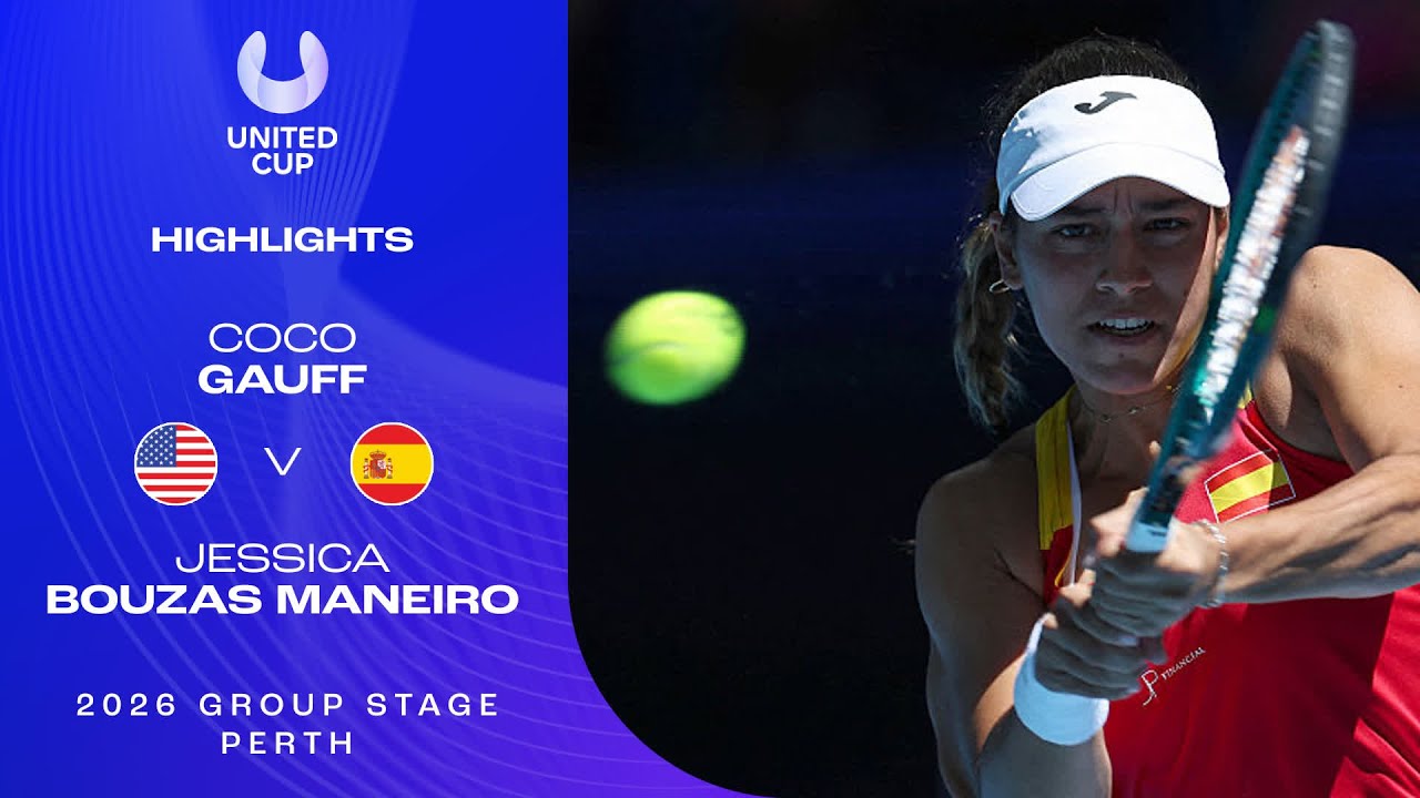 Coco Gauff v Jessica Bouzas Maneiro Highlights | United Cup 2026 Group A