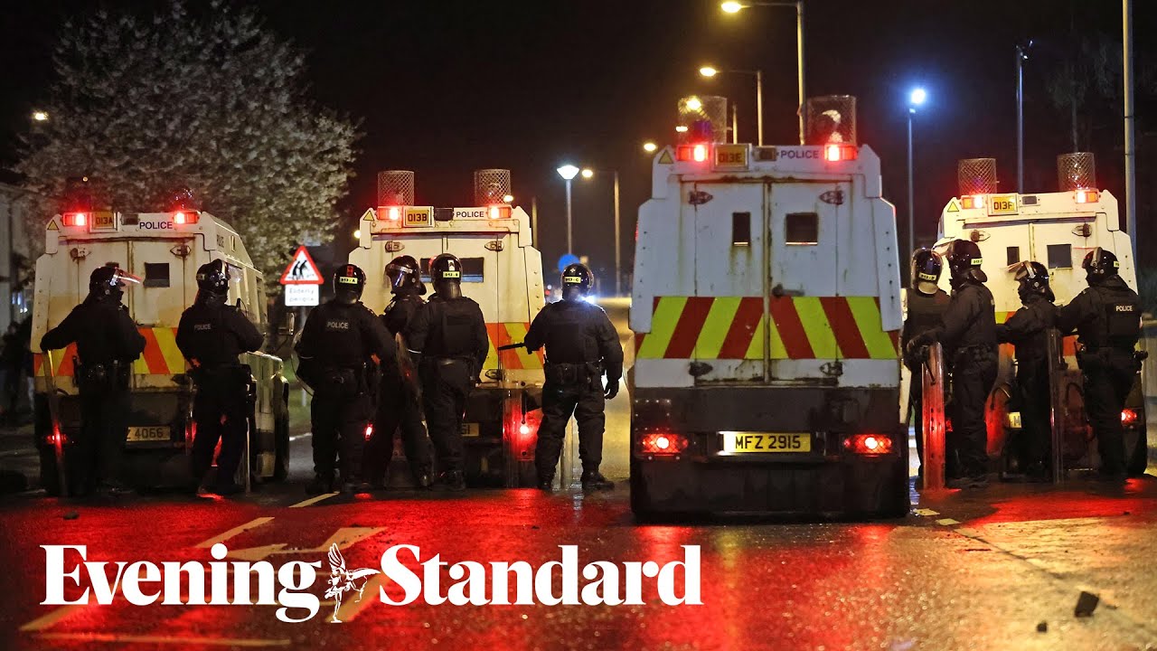 Petrol bombs hurled at police in third night of violence in Northern Ireland