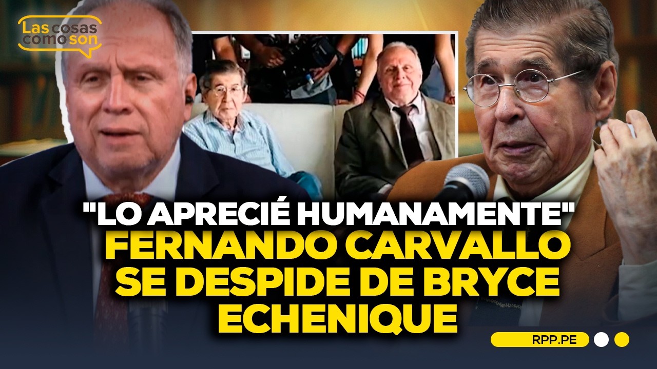 Fernando Carvallo se despide de su amigo, Bryce Echenique, quien partió a los 87 años #LASCOSASRPP