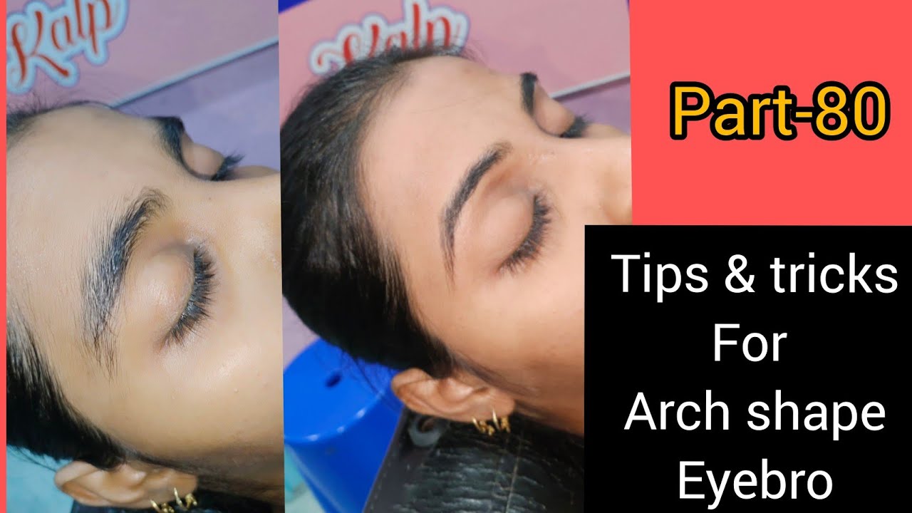 Eyebro threading part-80 || कम दर्द के साथ आर्च shape कैसे दे ||