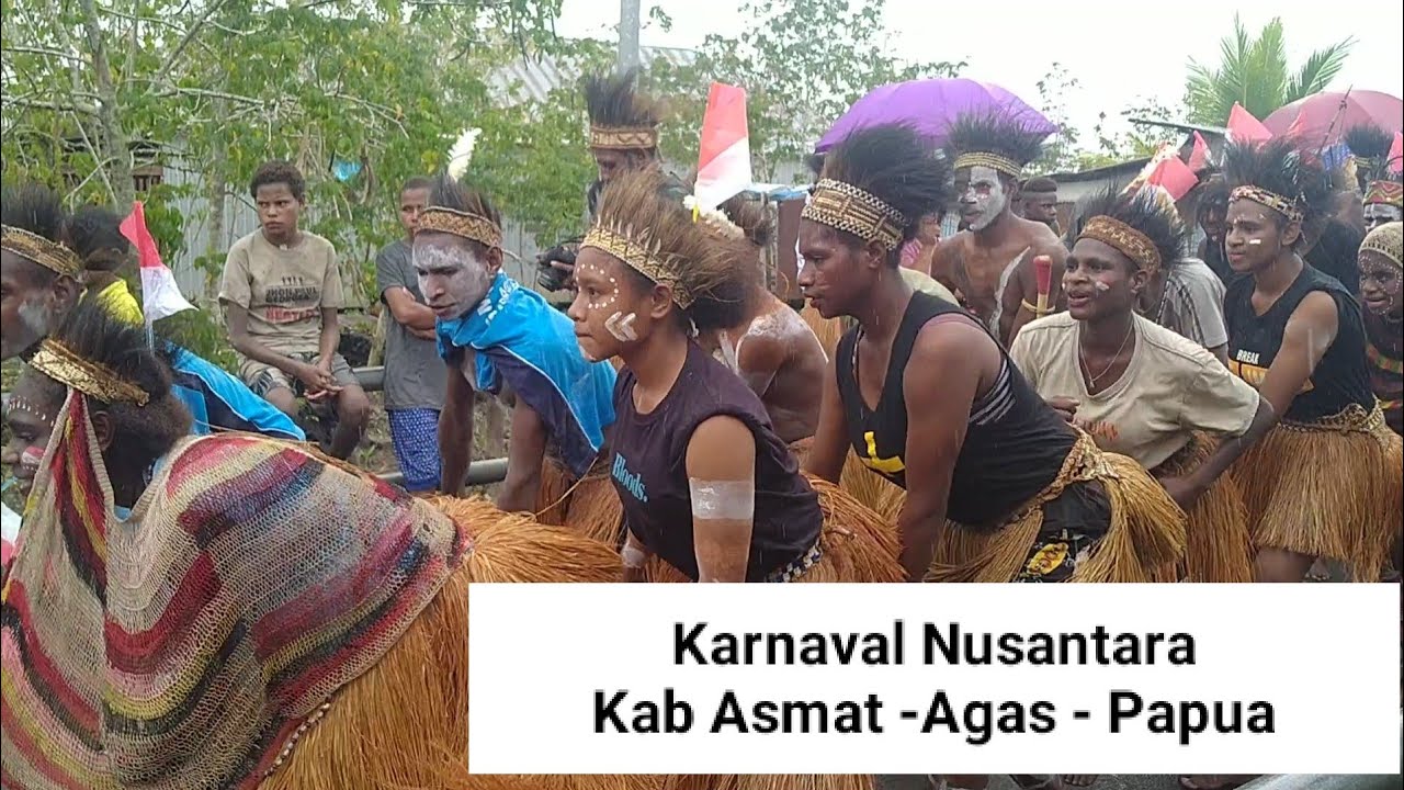 Karnaval Nusantara Kab. Asmat di Distrik Agas Papua