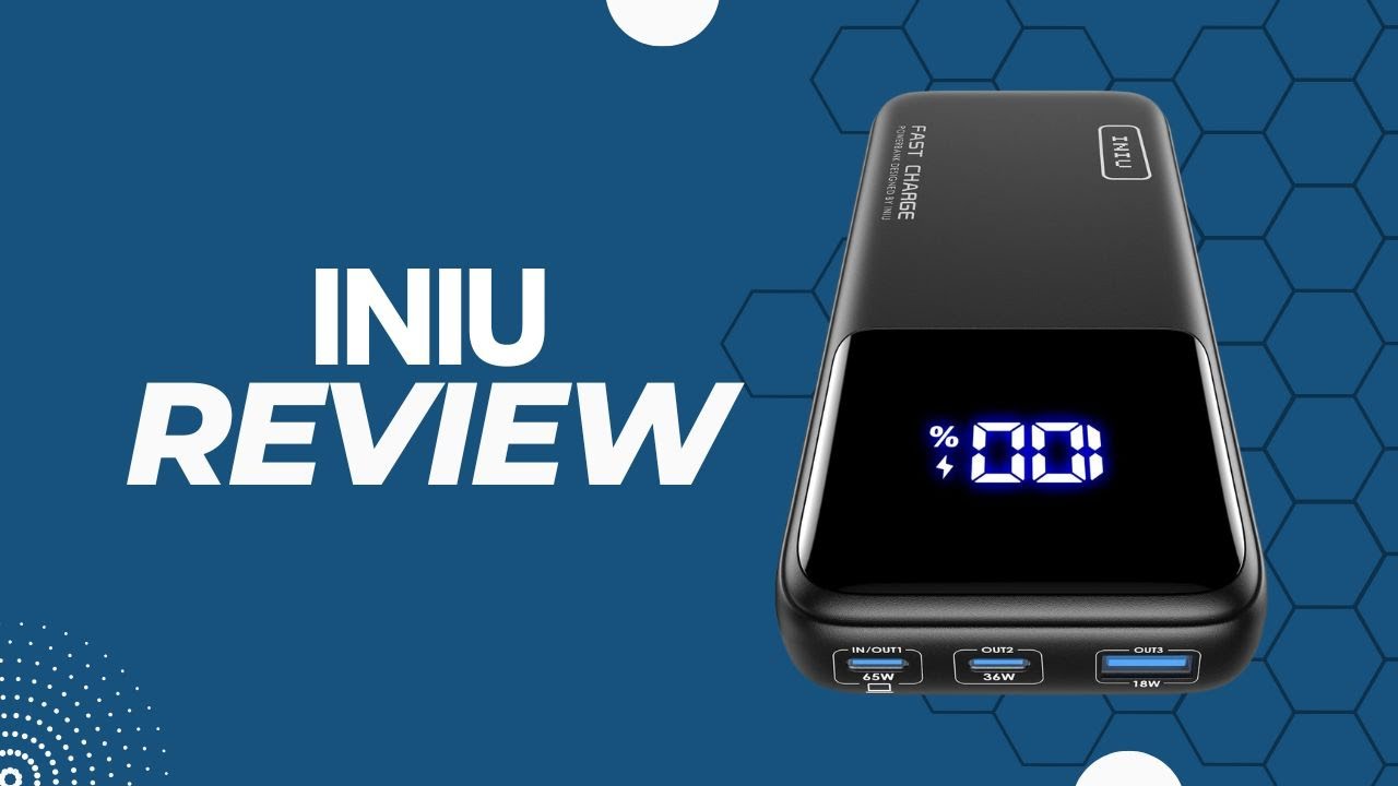Review: INIU Power Bank, 20000mAh 65W USB C Laptop Portable Charger, PD QC Fast Charging 3-Output