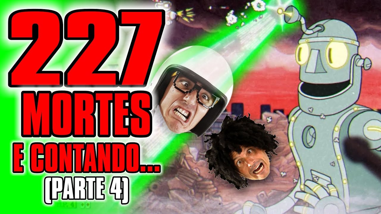 Cuphead - 227 MORTES E CONTANDO (PARTE 4) CHEFE ROBÔ #ps4live Irmãos Piologo Games