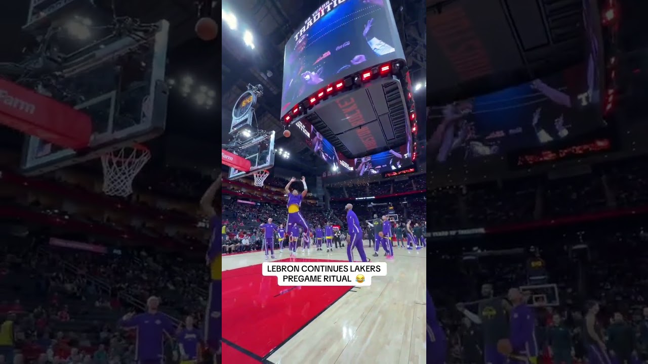 Lakers pregame ritual always hits 🔥