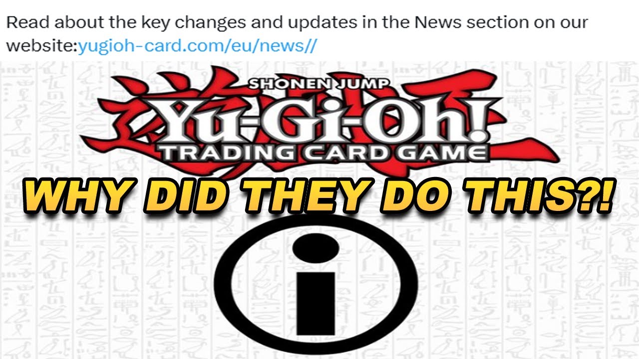 DID KONAMI JUST KILL YU-GI-OH?!
