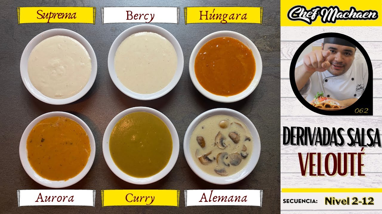 Salsa Velouté y derivadas | Salsas Madre | Curso de Cocina Profesional | Nivel2-12