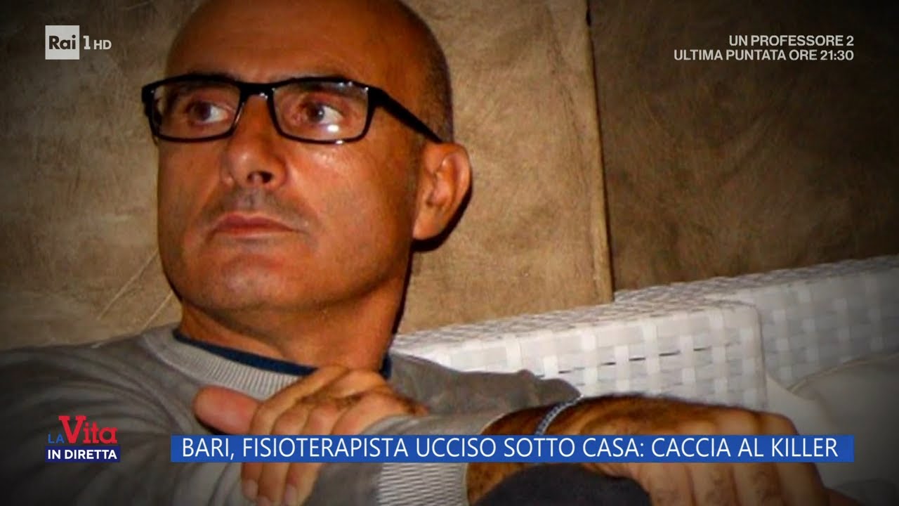 Bari, fisioterapista ucciso sotto casa: caccia al killer - La vita in diretta 21/12/2023
