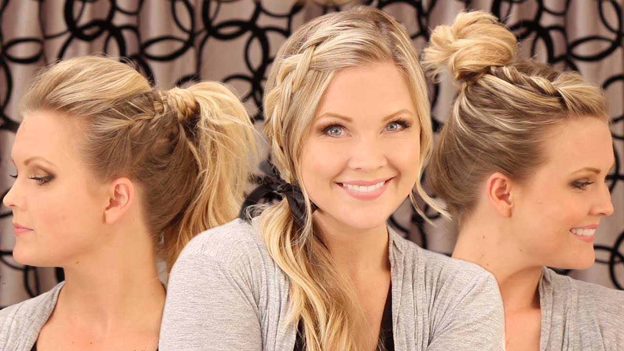 3 Quick Everyday Hairstyles!!