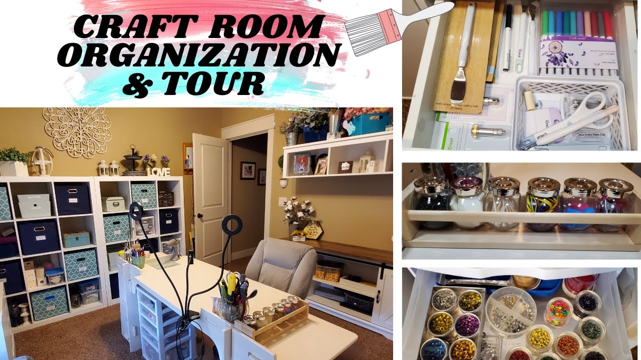 Craft Room Tour ~ Organization Ideas & Tips ~ Clean and Organize with Me