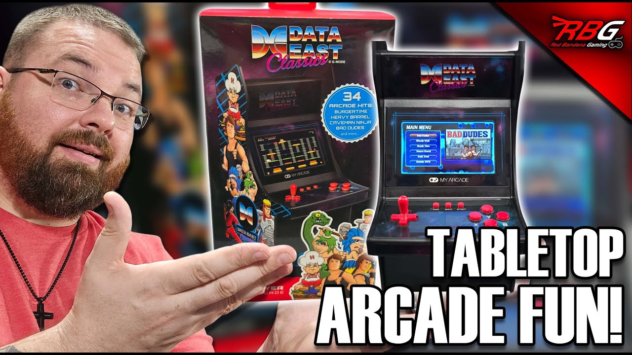 Retro Gaming Fun! My Arcade Data East Classics Mini Player Retro Arcade Unboxing & Testing