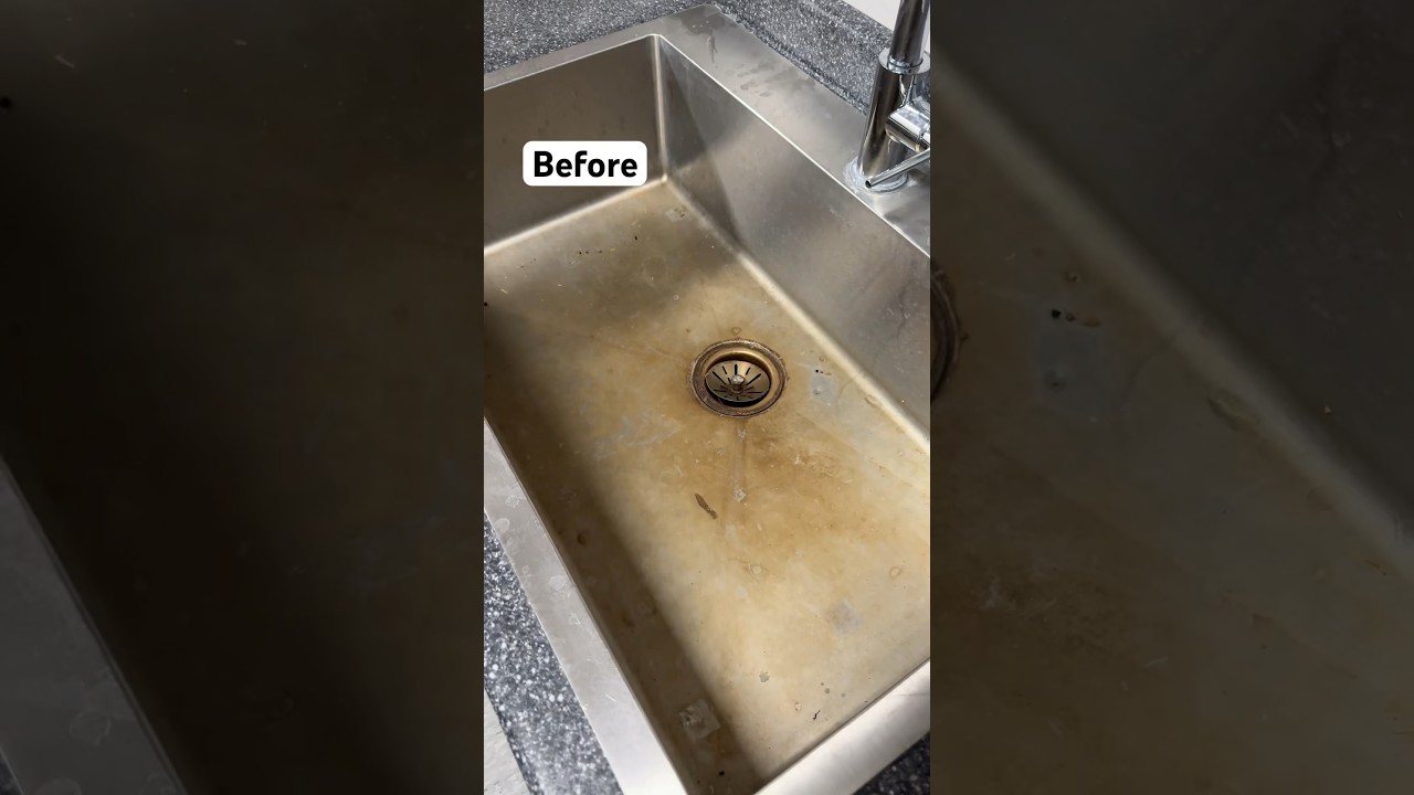 I Deep Cleaned This Sink #cleaning #satisfying