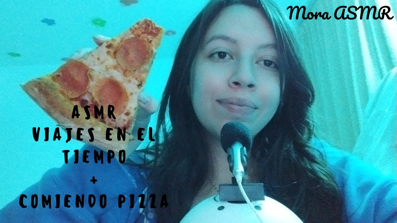 ASMR Viajes en el tiempo + comiendo pizza