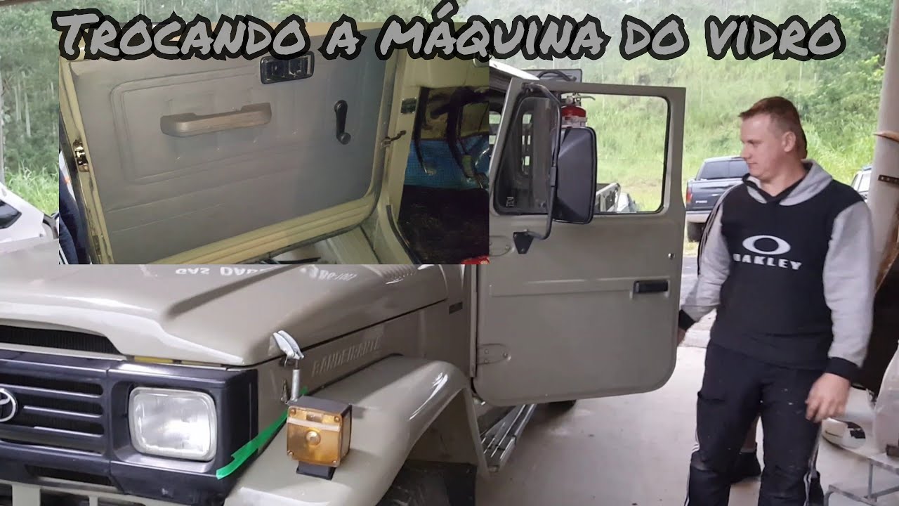 como trocar máquina de vidro da  toyota bandeirante