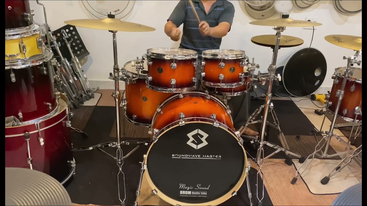 Full bộ trống jazz nội địa cực chất để bào show chỉ 17tr8