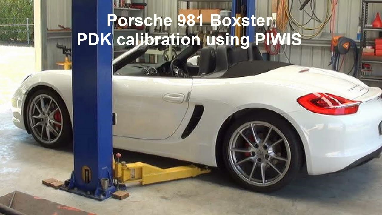 Процедура калибровки коробки передач PDK на Porsche 981 с использованием PIWIS.