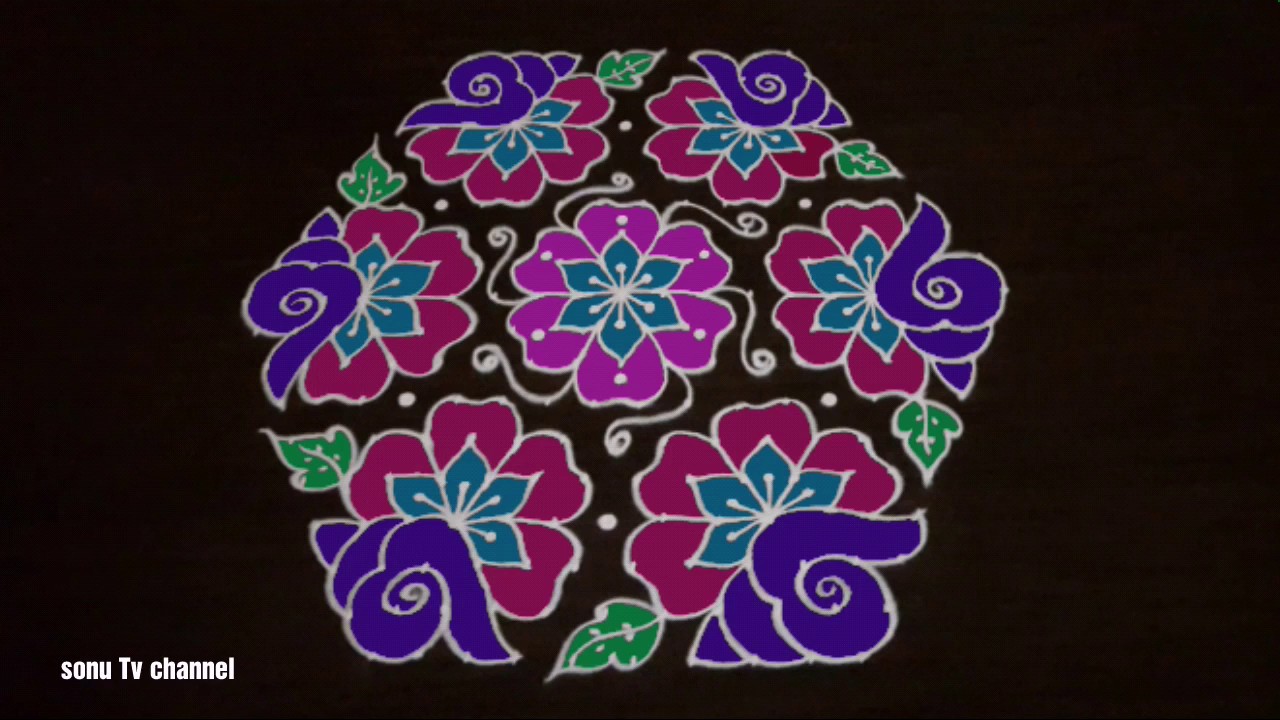 19 × 10 DOTS KOLAM|| MARGAZHI RANGOLI /KOLAM||LATEST SANKRANTHI MUGGULU ||FESTIVAL KOLAM ||