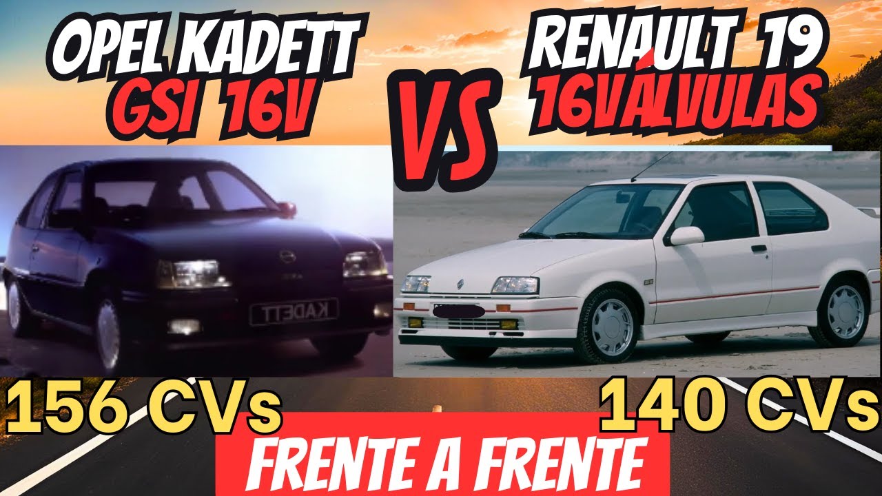 Opel Kadett GSi 16V contra Renault 19 16V: Rivalidad Épica en la carretera