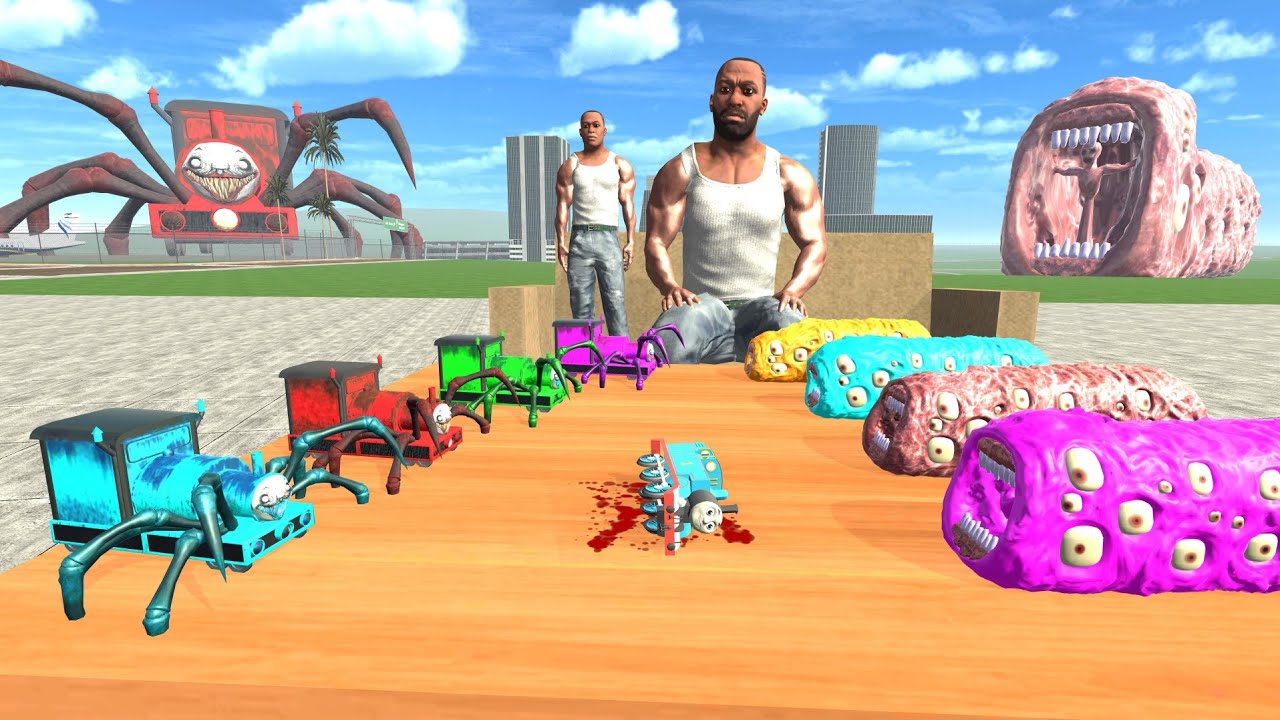 Train Eater vs Choo Choo Charles & Franklin In Indian Bike Driving 3d