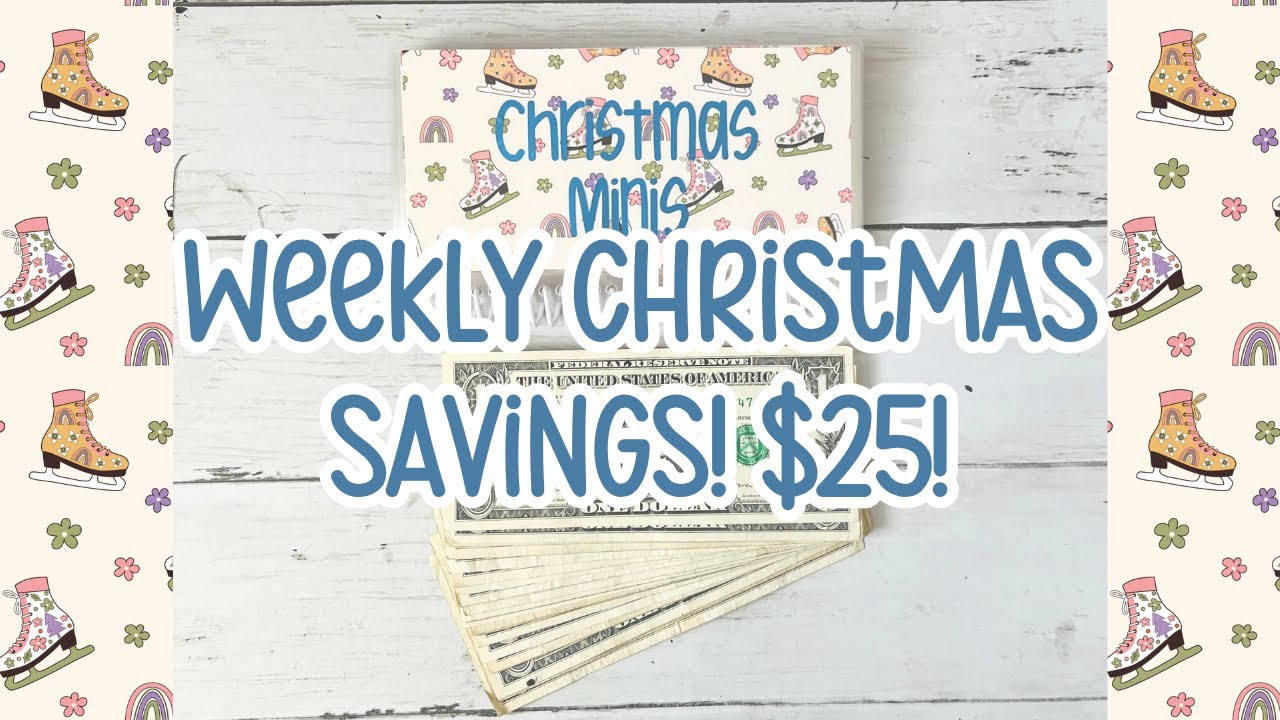 ✨SAVING FOR CHRISTMAS!✨| Saving $25 with Mini Challenges! | #cashstuffing #savingschallenges