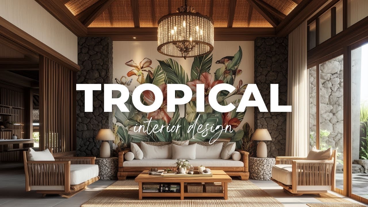 Tropical Interior Design : Turn Your Home into a Exotic and Relaxing Resort [4K]