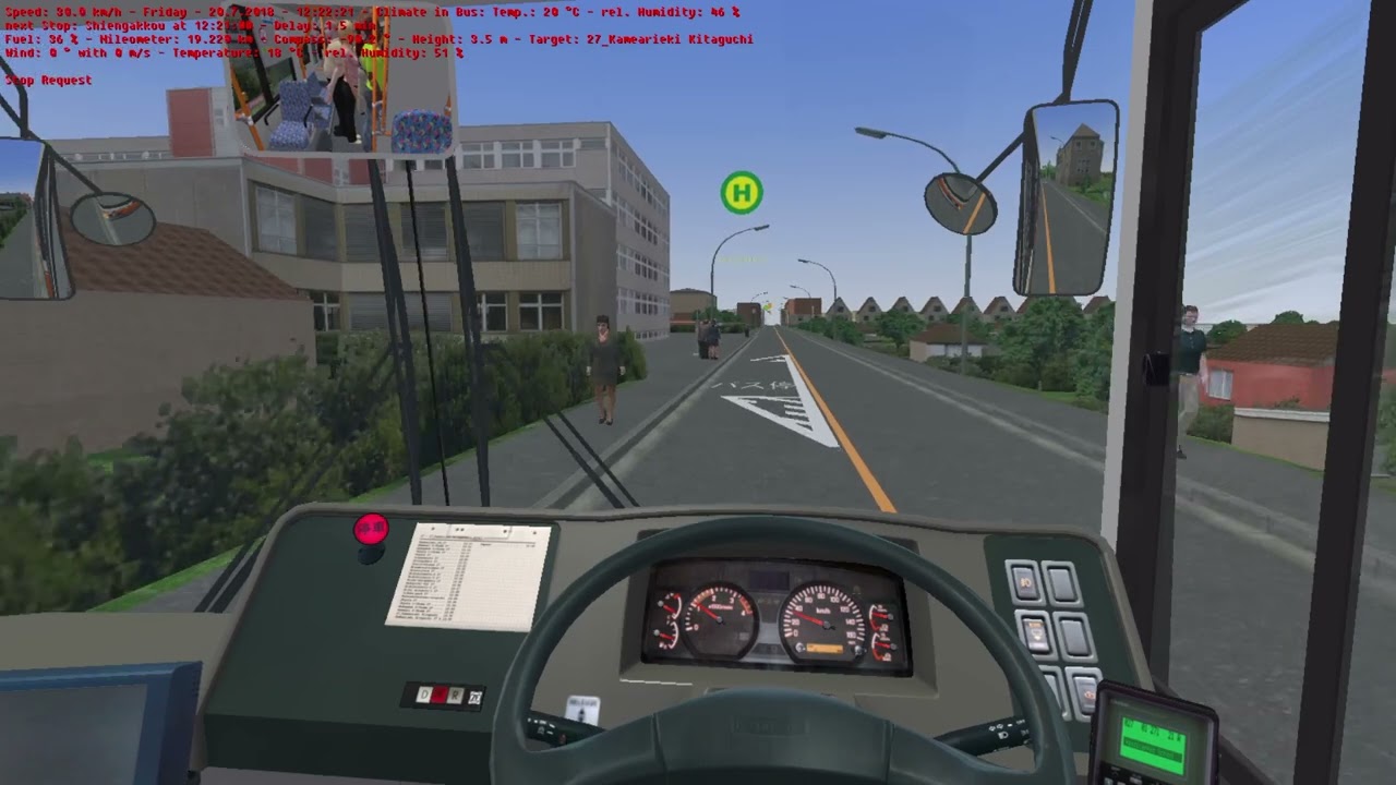初心者によるOMSI2プレイ動画(日本バスMOD)