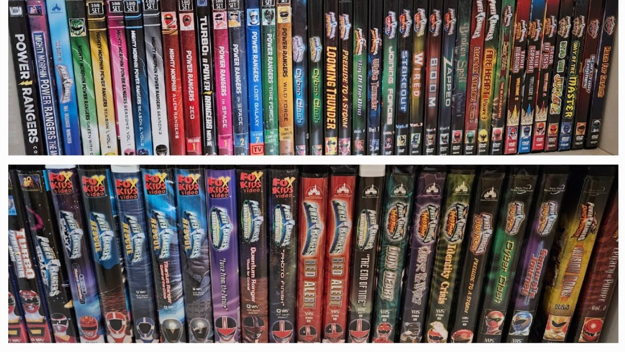 Обновление моей коллекции из 95 DVD и VHS-дисков Power Rangers: распаковка 47 НОВЫХ товаров + пол...