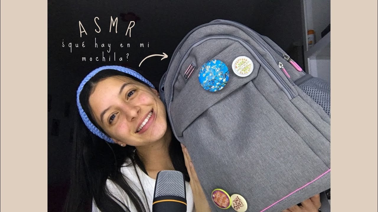 ASMR • ¿qué hay en mi mochila? •
