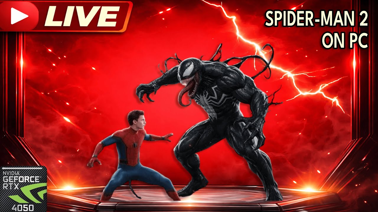 🔴 LIVE NOW! Marvel’s Spider-Man 2 on Laptop | Insane Gameplay 🔥#spiderman2
