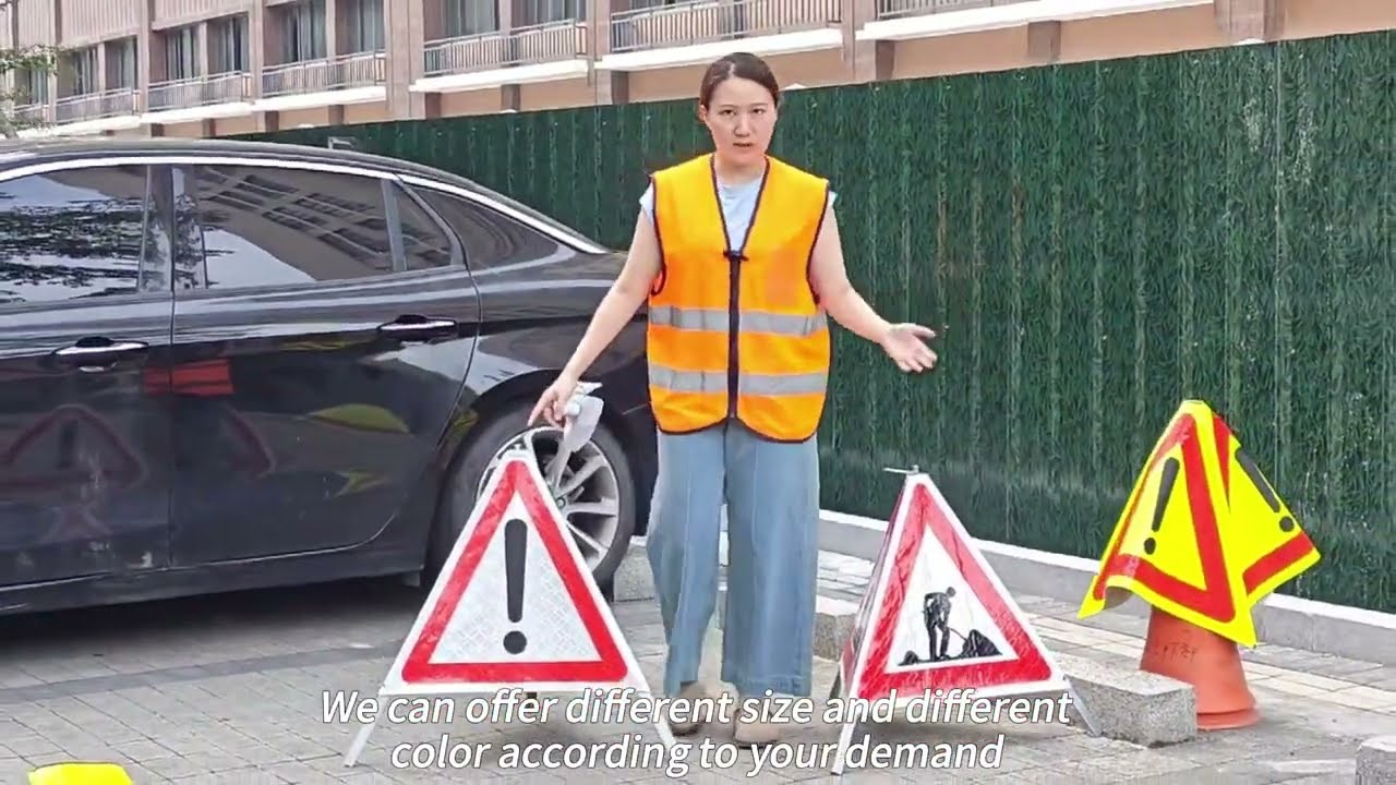 Reflective Tripod Folding Warning Sign | Product Introduction | Kathy | DingFei Reflective