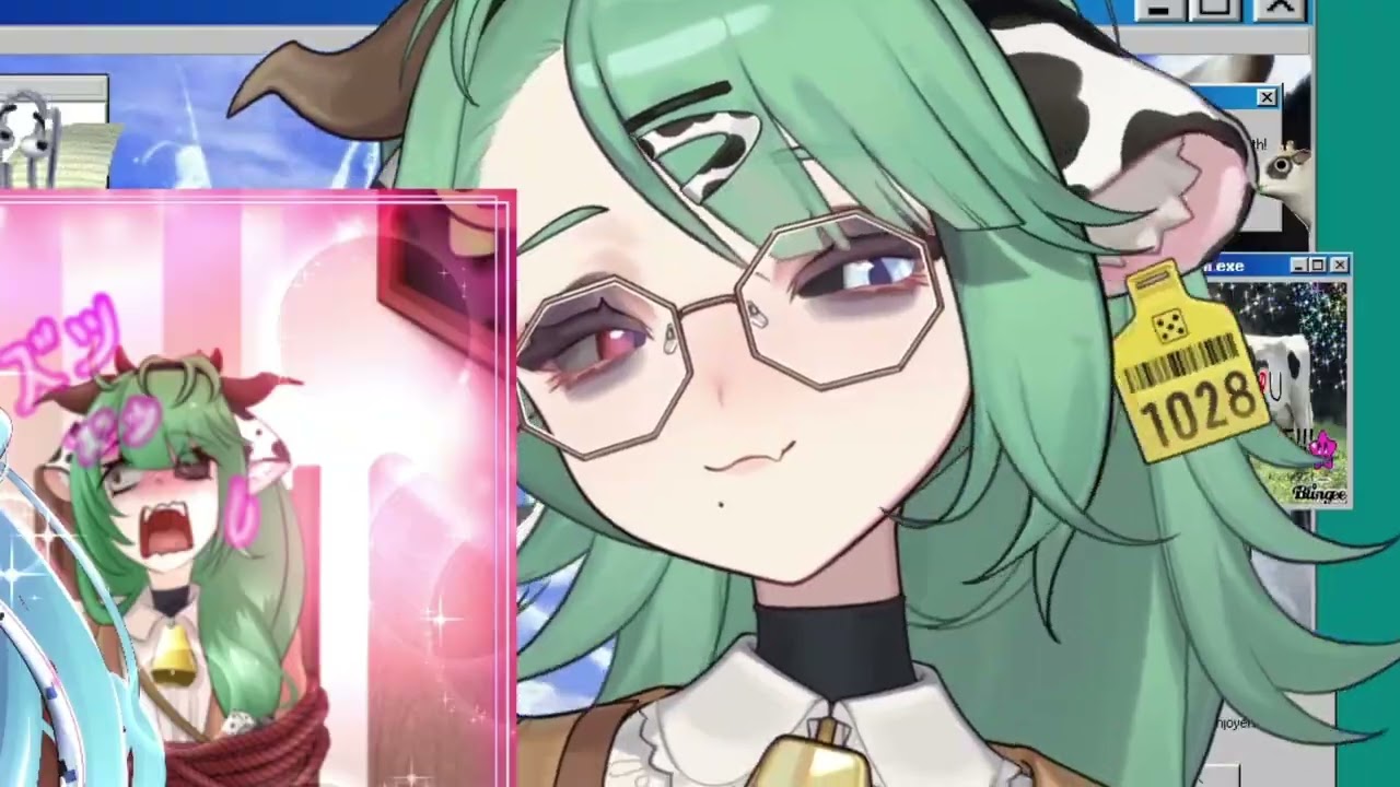 Crelly crashes out about the chair fan art with Mega and Aquwa