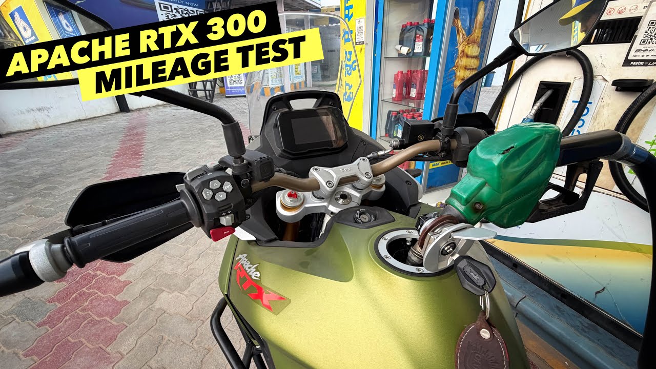 Tvs Apache RTX 300 Highway Mileage Test At 120km/h - Tank To Tank - Better Than 200cc ? 